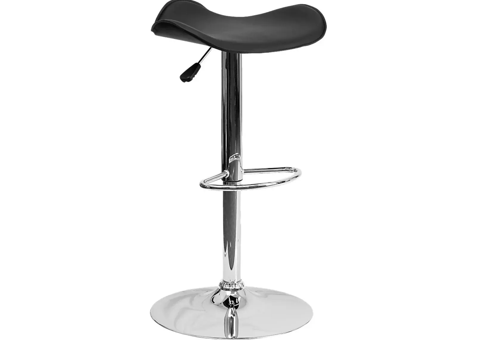 Keltey Black Adjustable Swivel Barstool