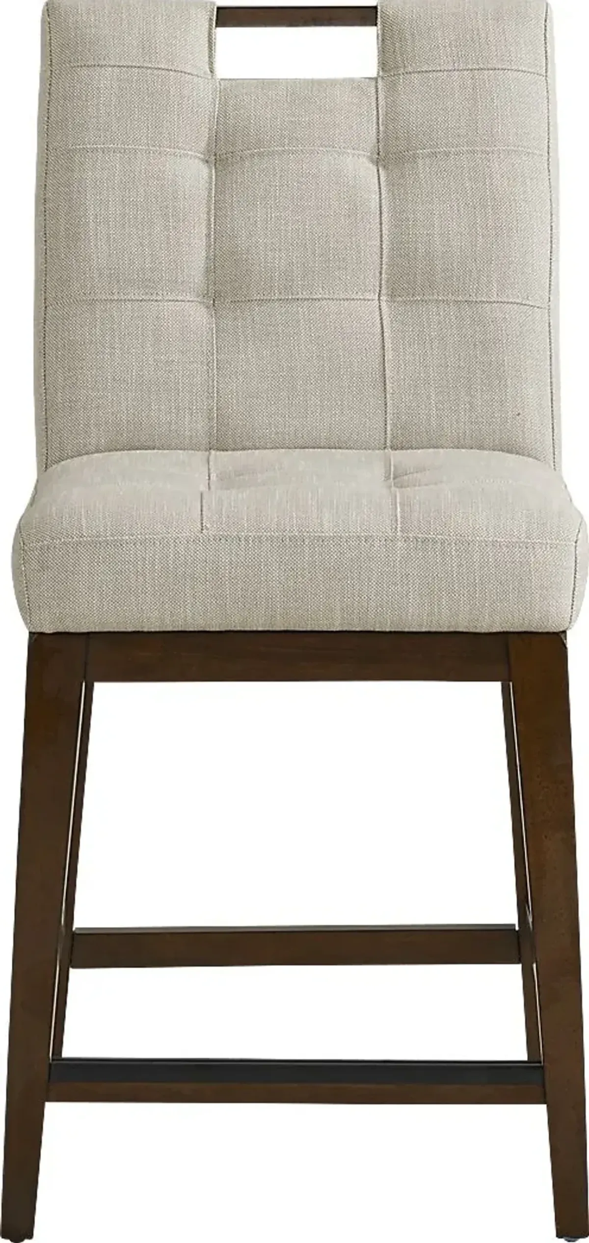 Walstead Place Beige Upholstered Counter Height Barstool