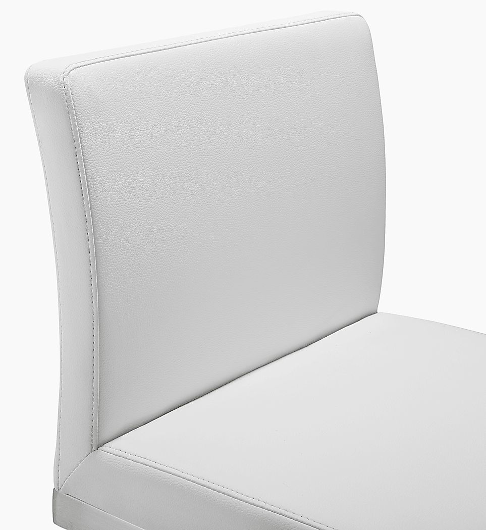 Polaris White Counter Height Stool