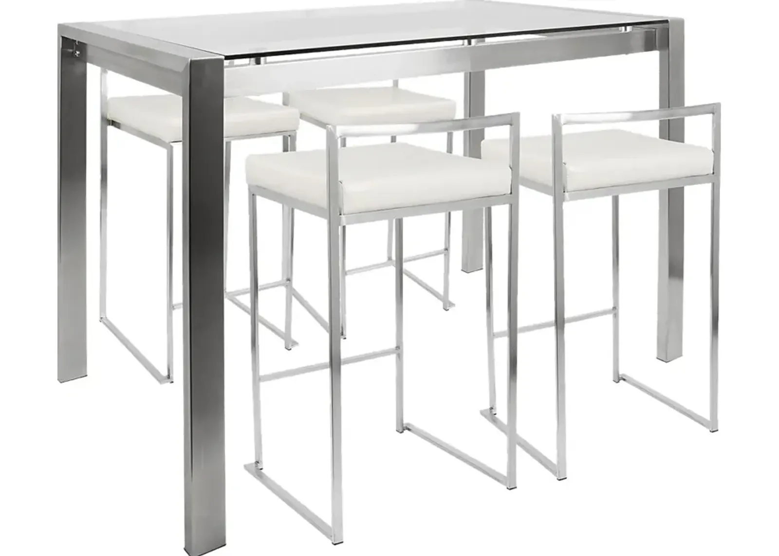 Sora White Counter Table Set