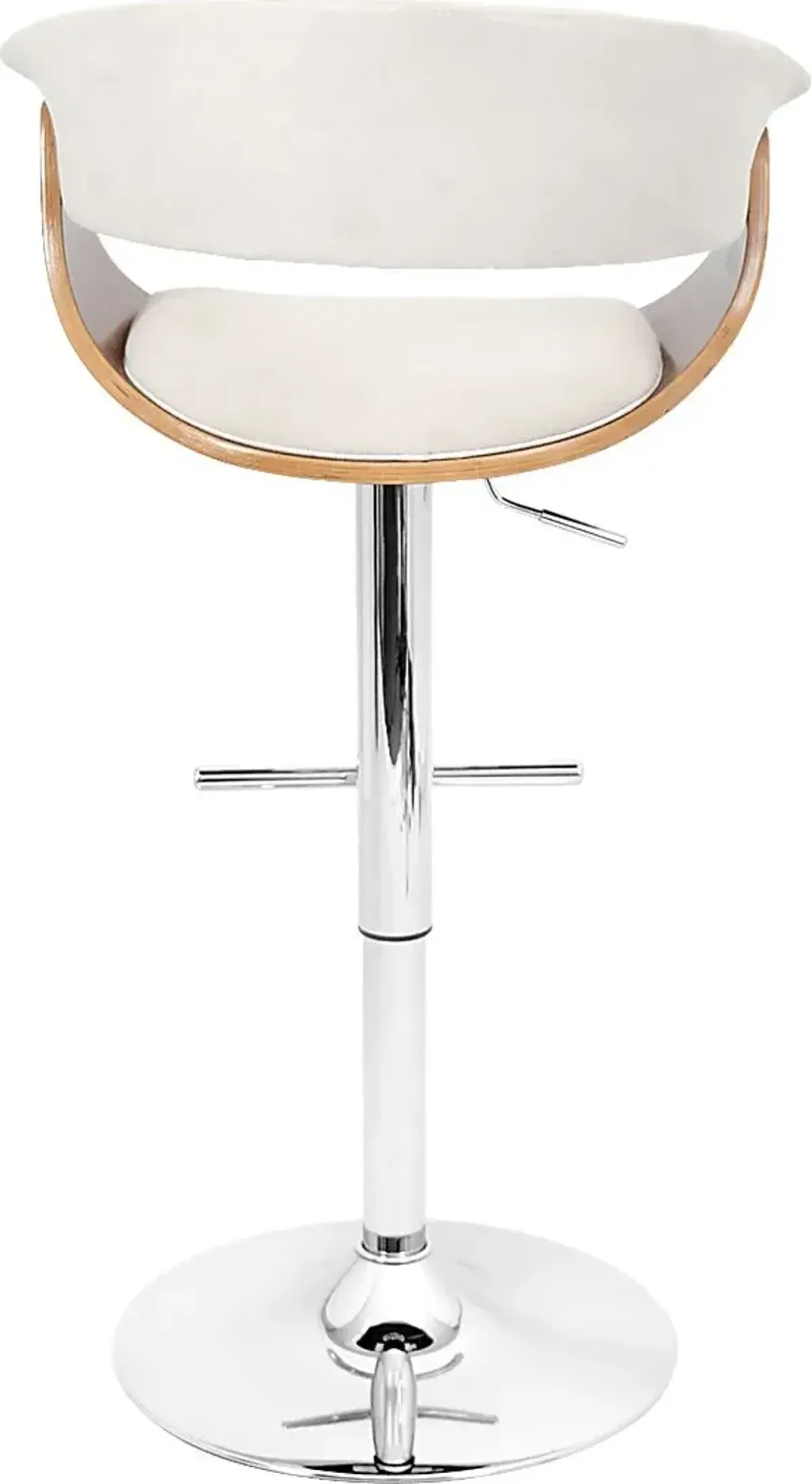 Vintage Mod Cream Adjustable Barstool