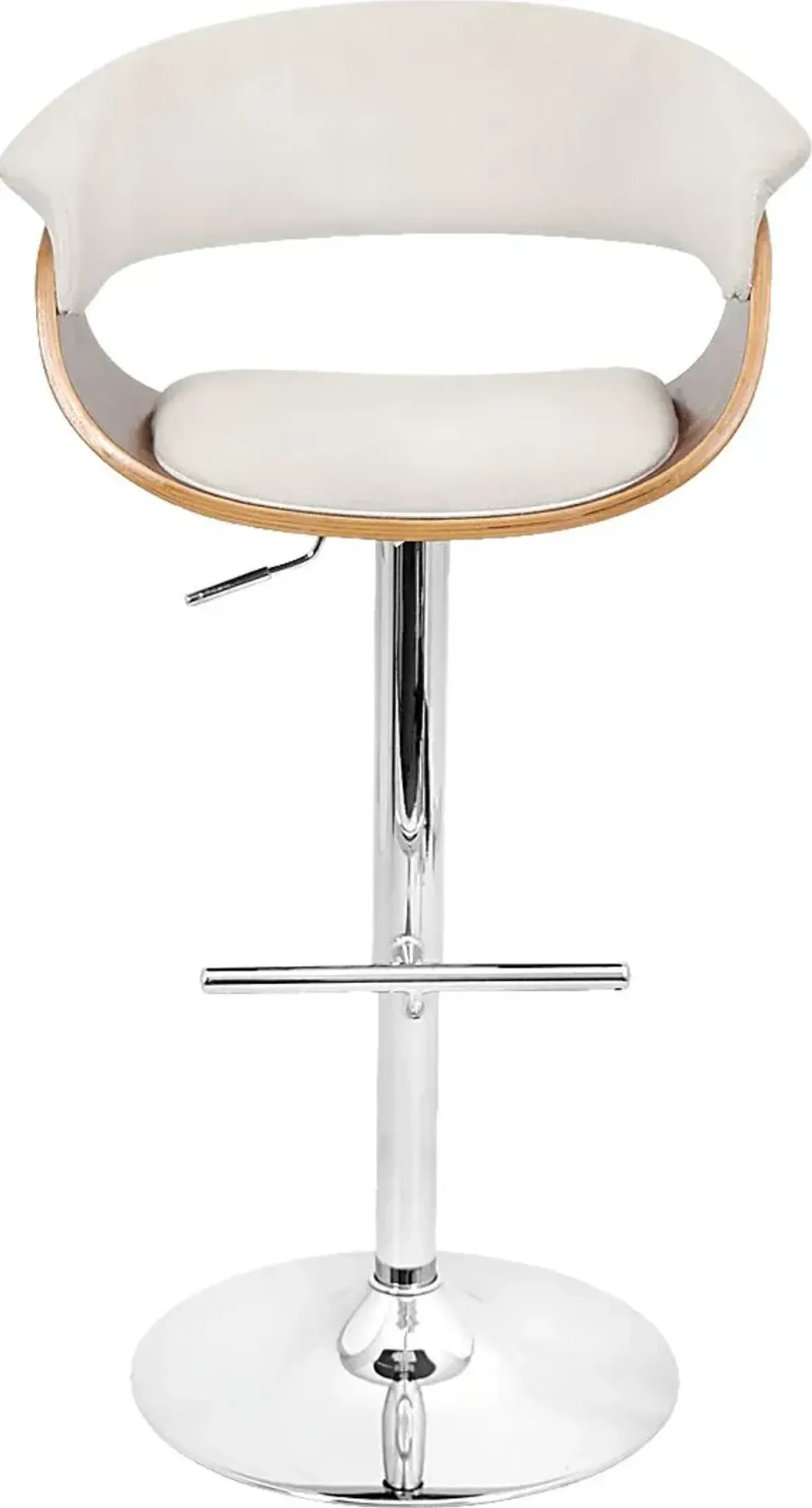 Vintage Mod Cream Adjustable Barstool