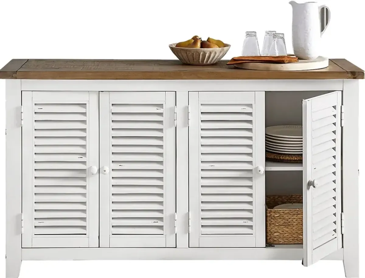 Spring Cottage White Server