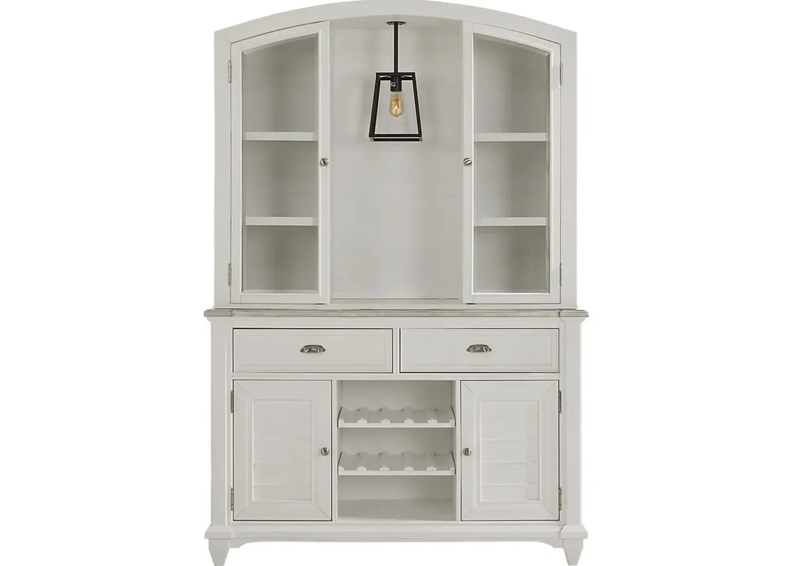 Hilton Head White 2 Pc Buffet and Hutch