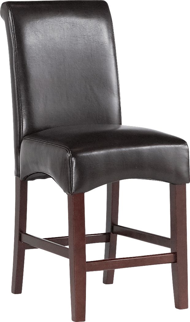 Ciara Espresso 5 Pc 48"" Counter Height Dining Set with Brown Stools