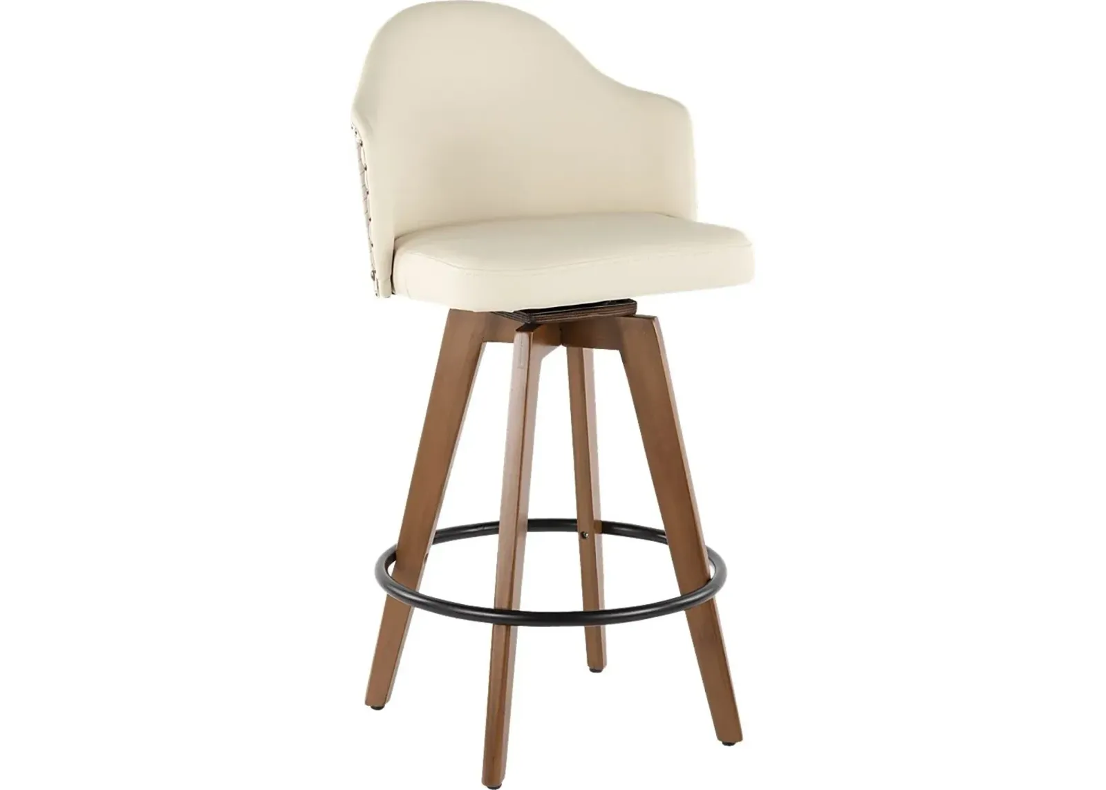 Abinger Cream Swivel Counter Height Stool