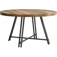 Loft Side Brown Round Dining Table