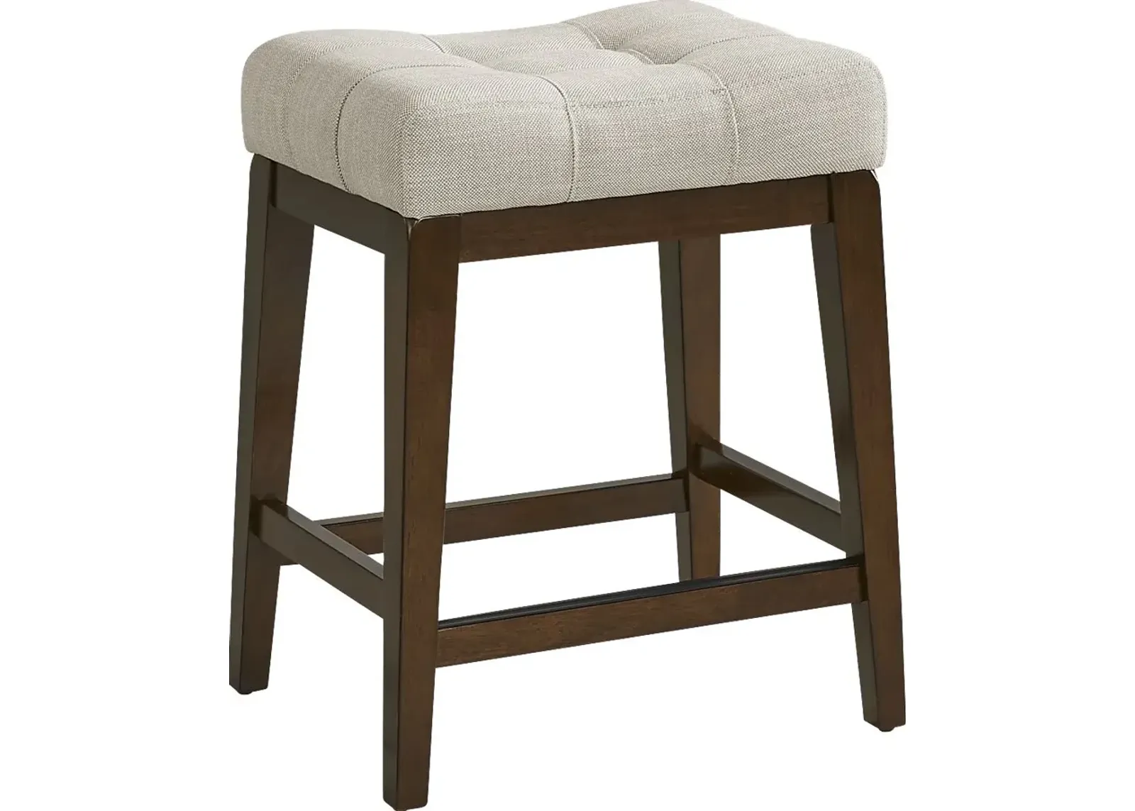 Walstead Place Beige Upholstered Counter Height Kyoto Stool