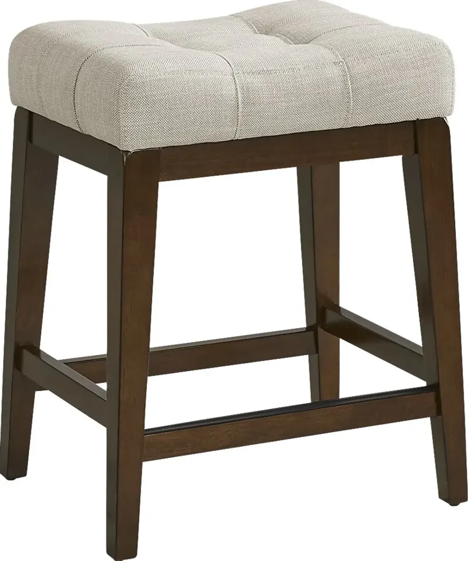 Walstead Place Beige Upholstered Counter Height Kyoto Stool