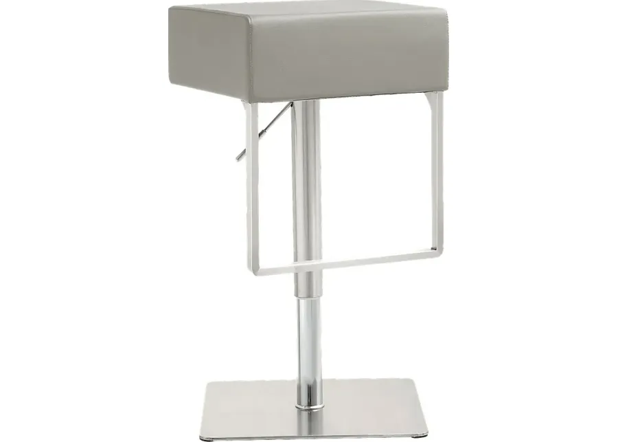 Cadiz Gray Adjustable Swivel Barstool