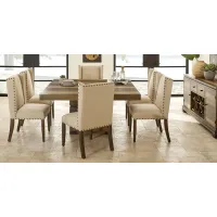 Westover Hills Brown 7 Pc Square Dining Room