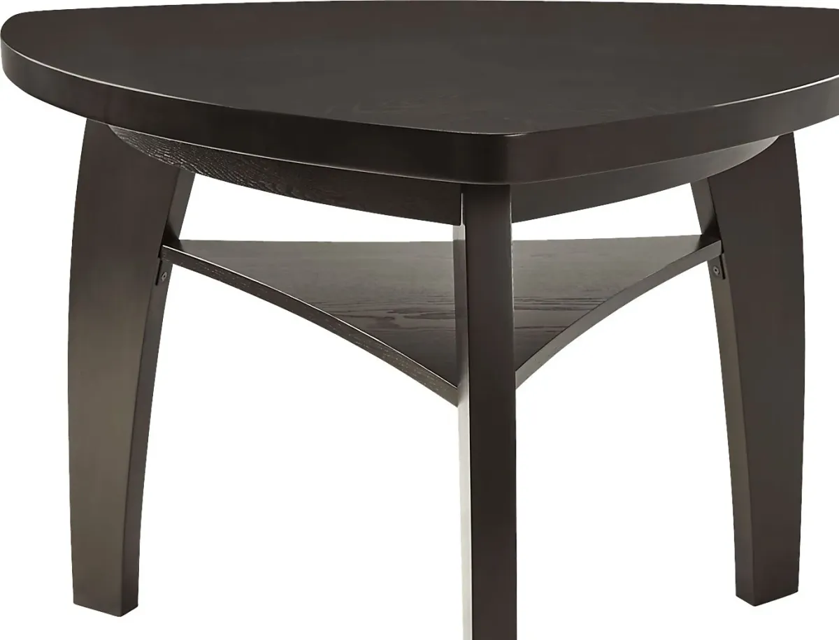 Cider Creek Chocolate 4 Pc Bar Height Dining Room with Vanilla Stools and Curved Bench