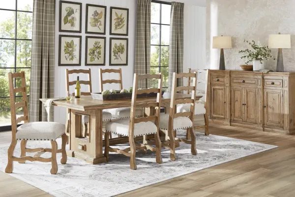 Briar Hill Natural 8 Pc Dining Room