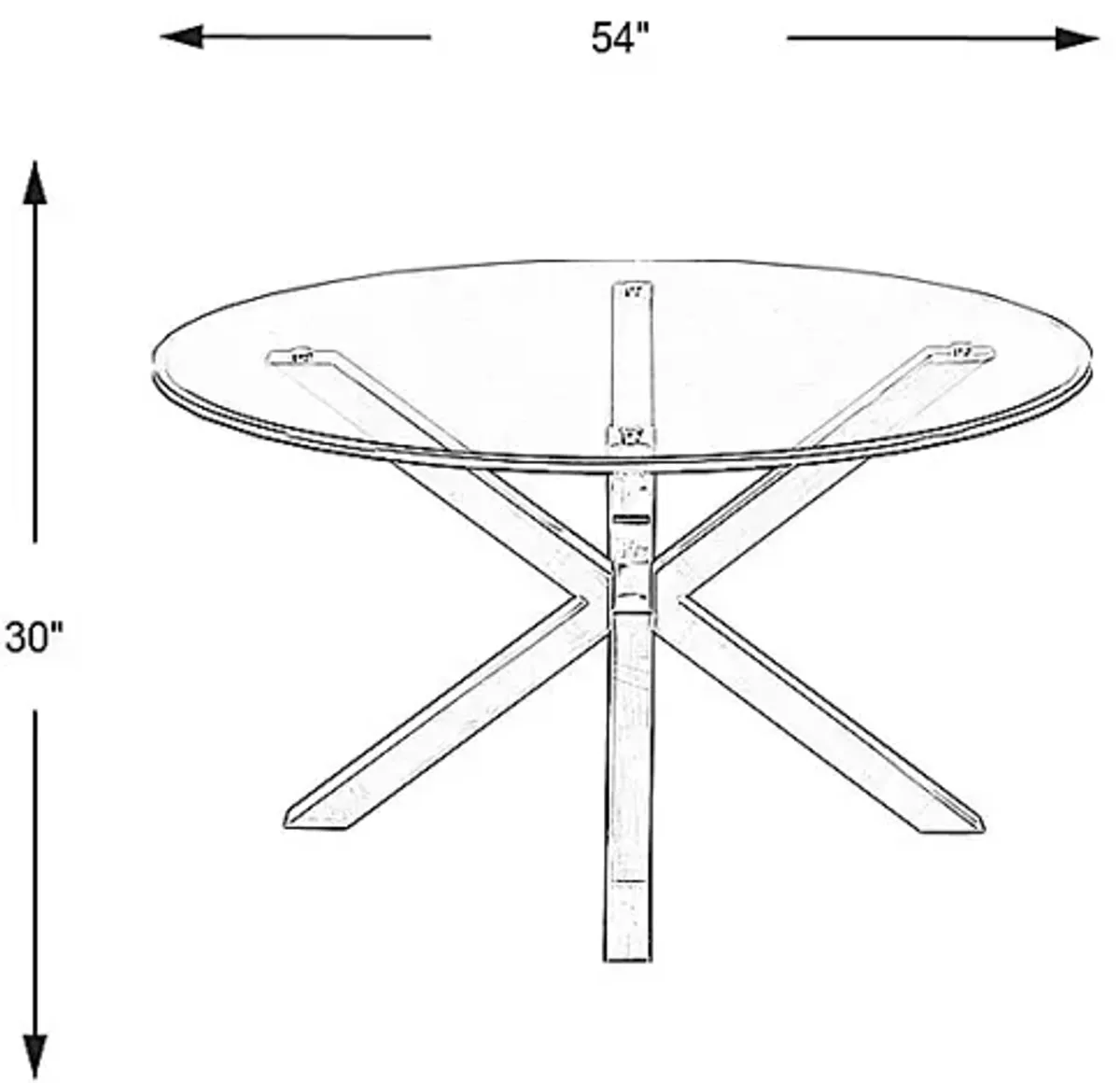 Linton Park Silver Round Dining Table