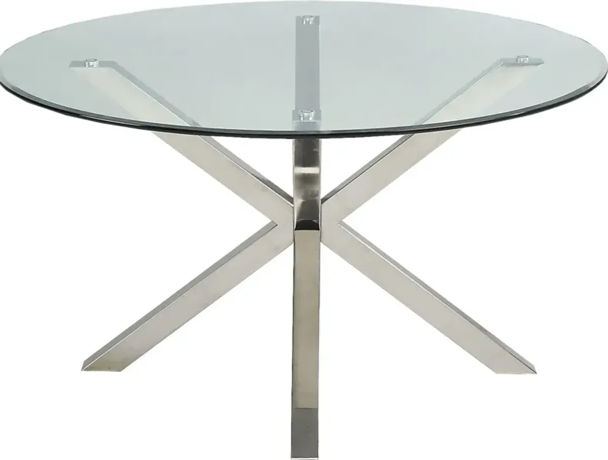 Linton Park Silver Round Dining Table