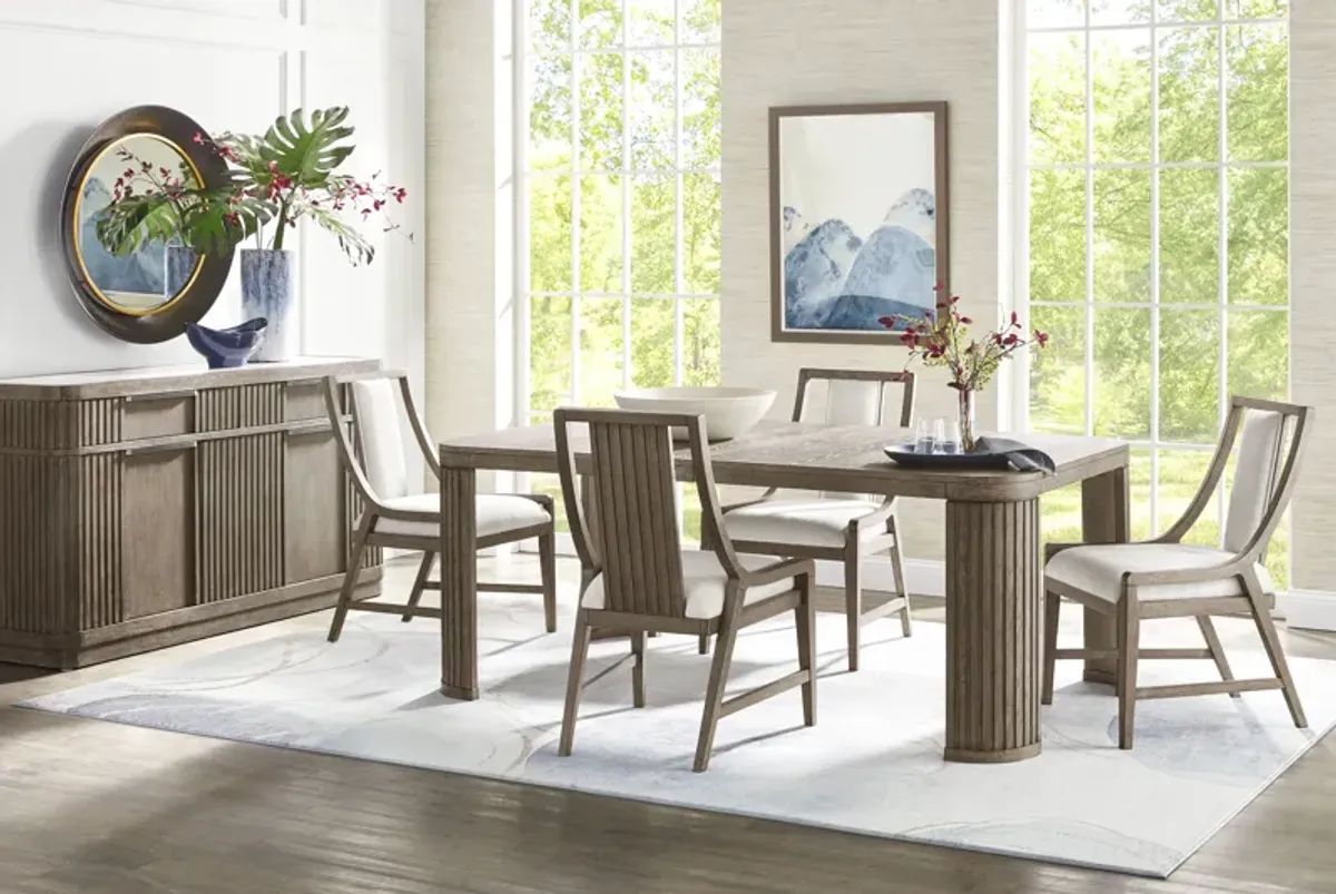 Sausalito Brown 5 Pc Dining Room