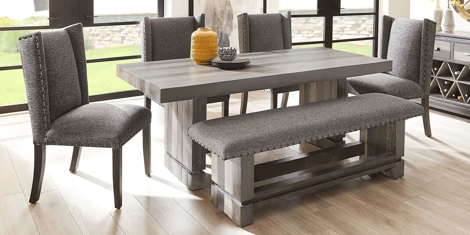 Westover Hills Gray 6 Pc Rectangle Dining Room