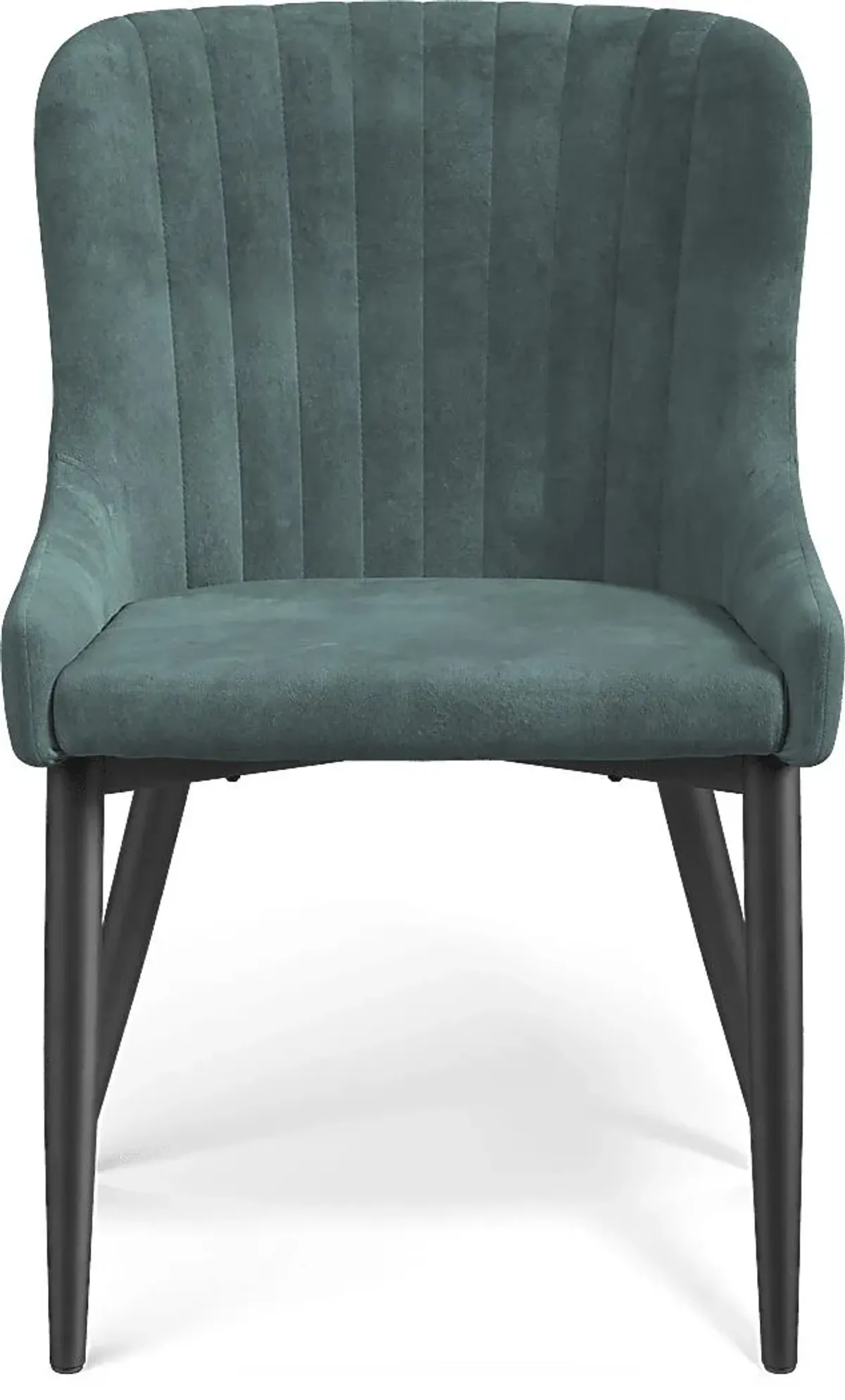 Hollybrooke Black 7 Pc Round Dining Room with Ink Chairs