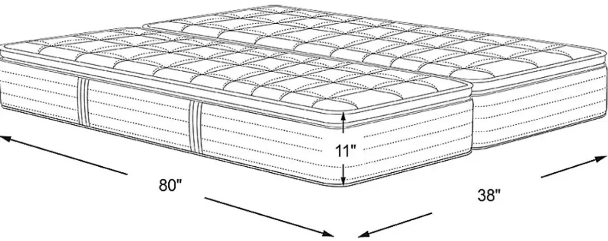 Casper Onyx Split King Mattress (2 TWXL)