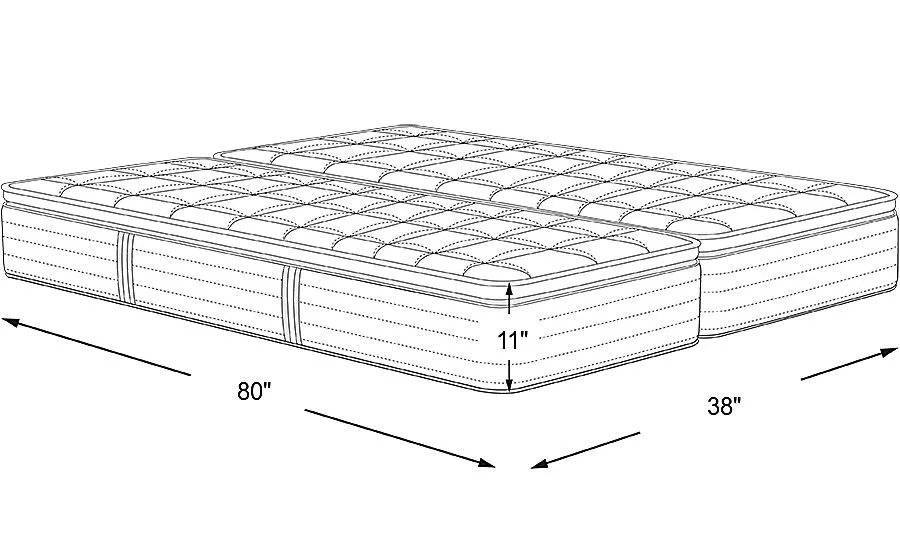 Casper Onyx Split King Mattress (2 TWXL)