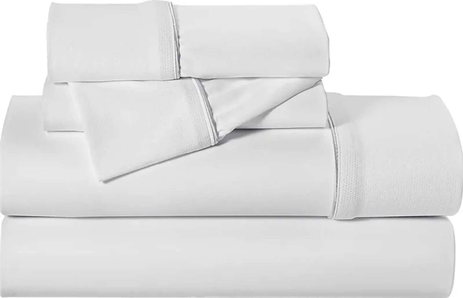 Dri-Tec Performance White 4 Pc Queen Bed Sheet Set