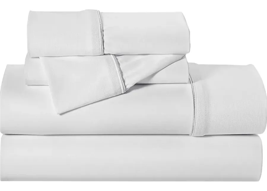 Dri-Tec Performance White 3 Pc Twin/Twin XL Bed Sheet Set