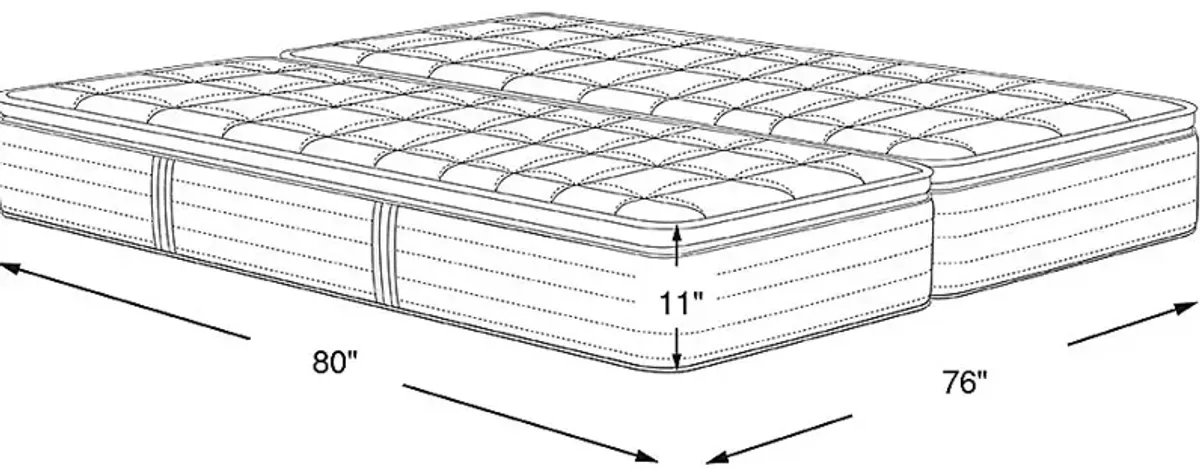 Serta Perfect Sleeper Arial Cove Split King Mattress (2 TWXL)