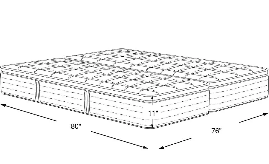 Serta Perfect Sleeper Arial Cove Split King Mattress (2 TWXL)