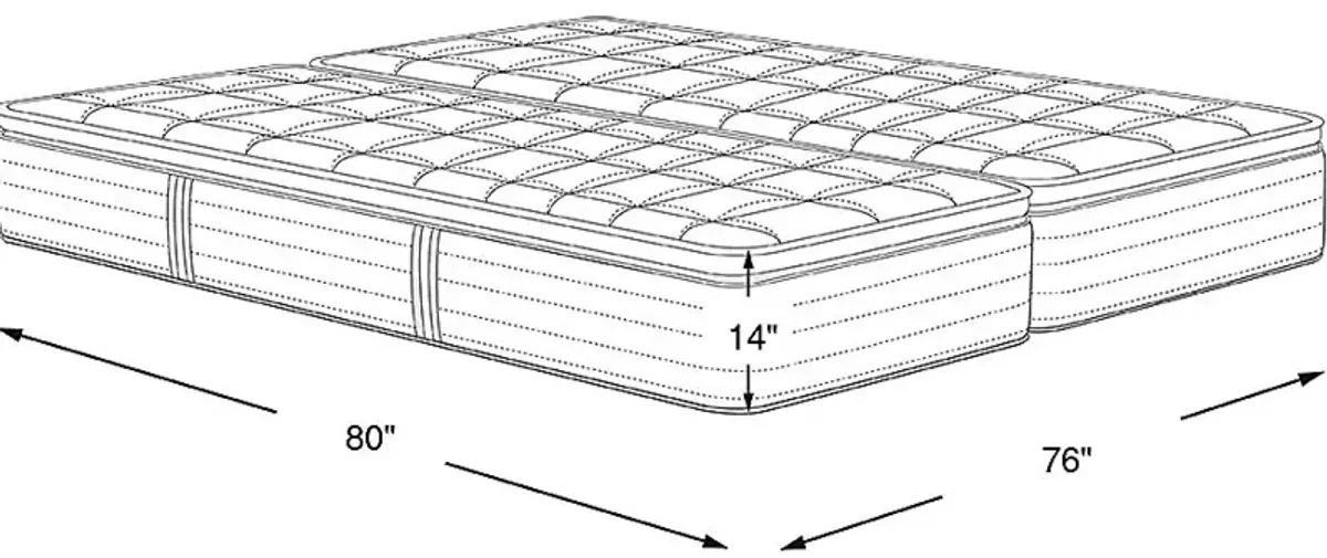 Serta Perfect Sleeper Hybrid Cobalt Bliss Split King Mattress (2 TWXL)