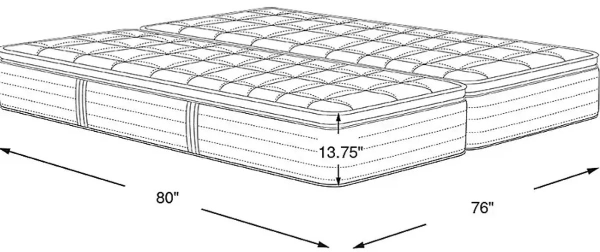 Beautyrest Harmony Lux Medium Split King Mattress (2 TWXL)