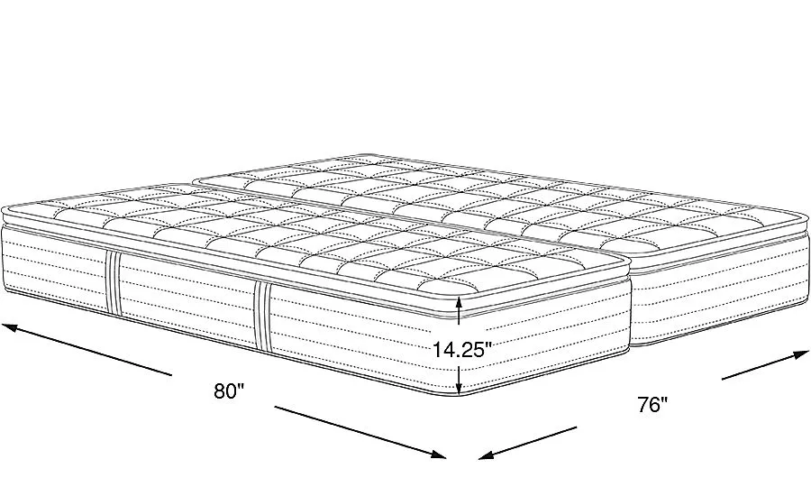 Beautyrest Black Series One Medium Split King Mattress (2 TWXL)