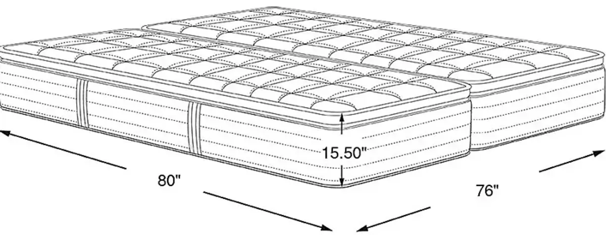 Beautyrest Black Series Two Medium Split King Mattress (2 TWXL)