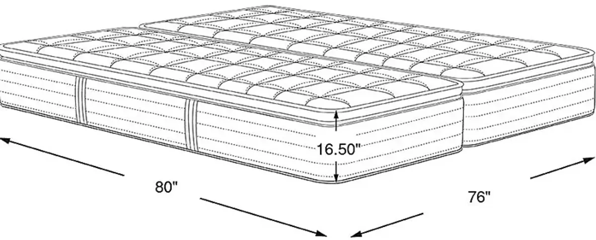 Beautyrest Black Series Three Firm Pillow Top Split King Mattress (2 TWXL)