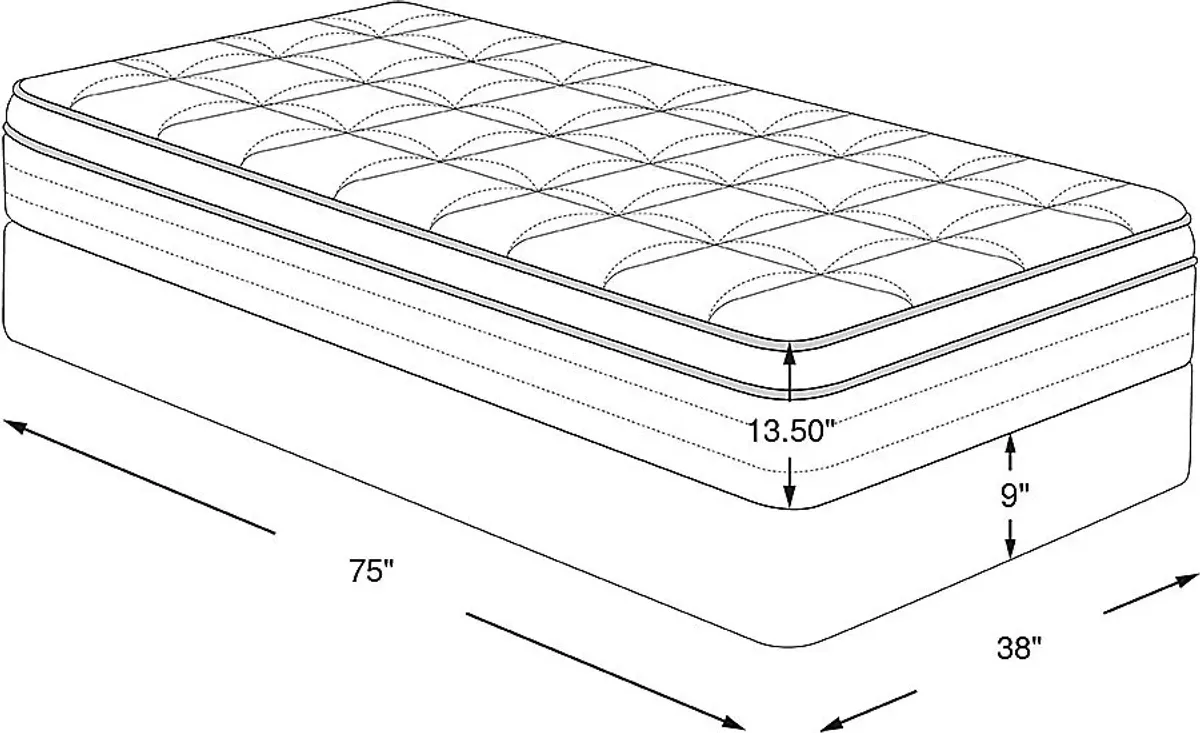 Kingsdown Hillstar High Profile Twin Mattress Set