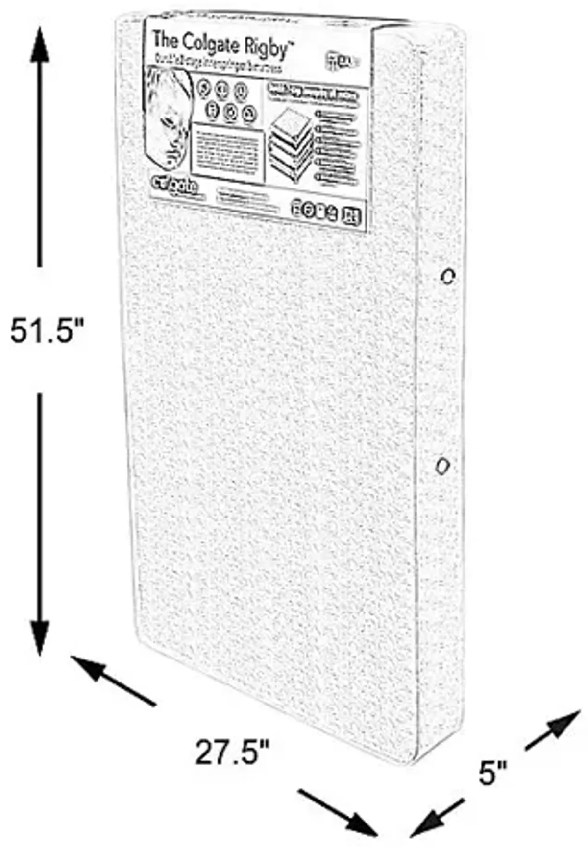 Colgate Rigby Dual-Firmness Crib Mattress