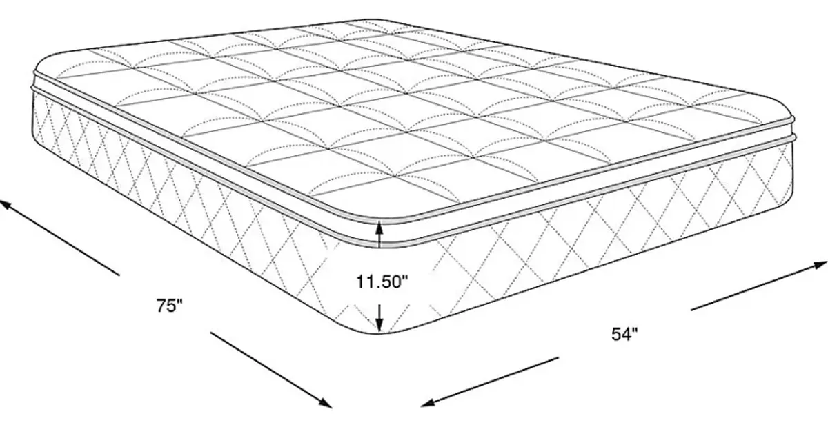 Beauty Sleep Oceana Mist Medium Hybrid Full Mattress