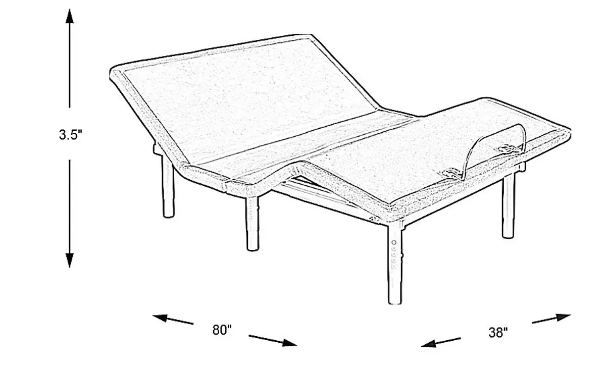 RTG Sleep 4100 Twin XL Adjustable Base