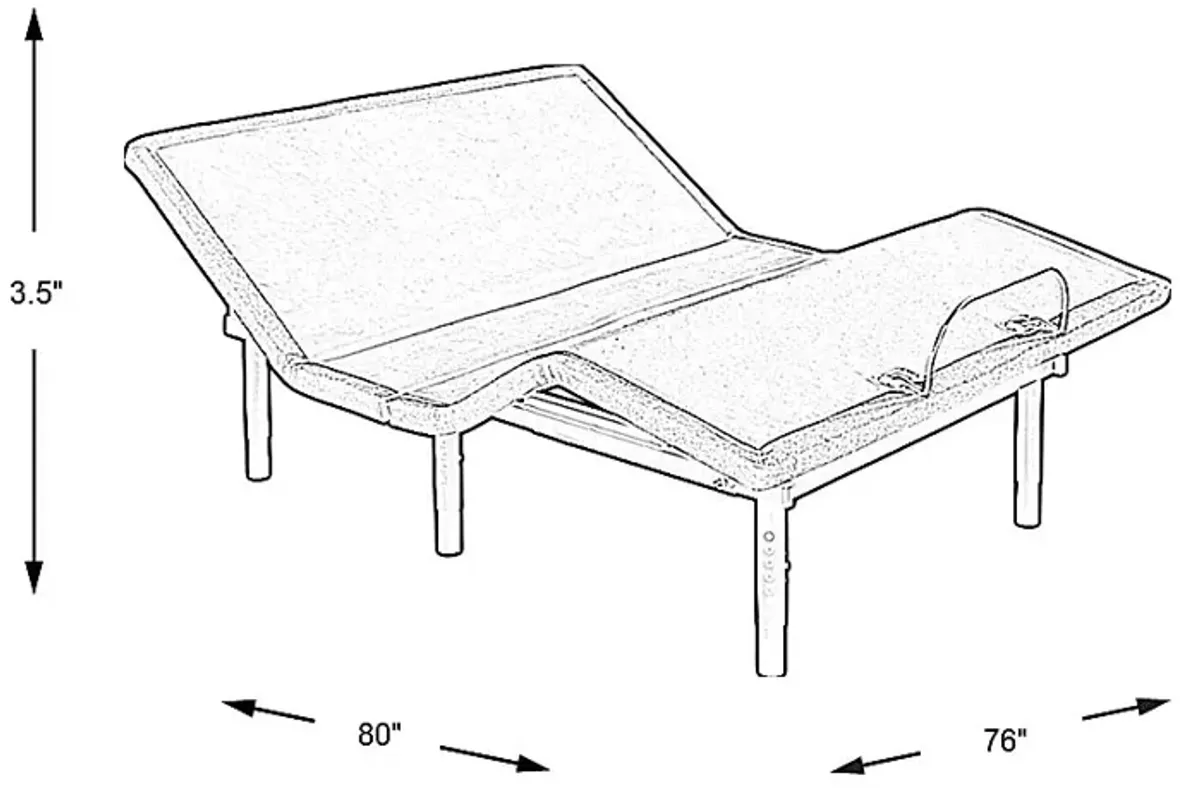 RTG Sleep 3100 King Adjustable Base