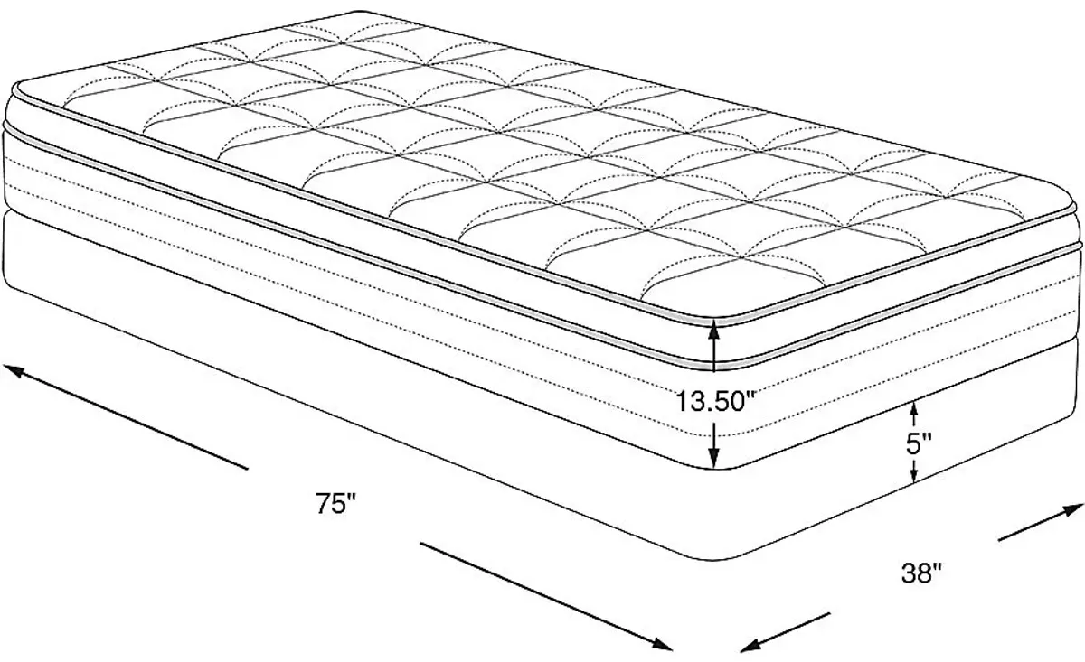 Kingsdown Hillstar Low Profile Twin Mattress Set