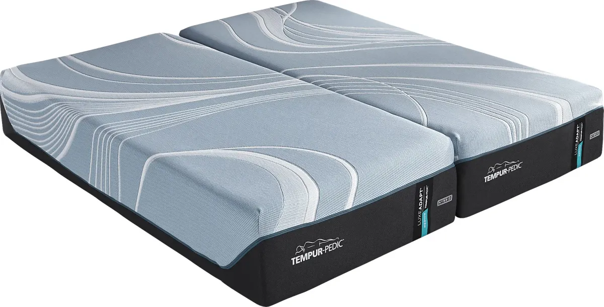 Tempur-Pedic LuxeAdapt 2.0 Medium Hybrid Split California King Mattress Pair