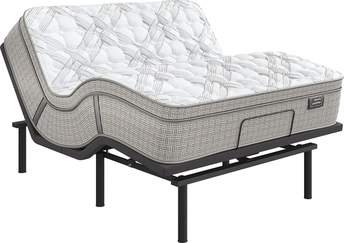 Drew & Jonathan Ruby Ranch Split King Mattress with Baselogic Silver
