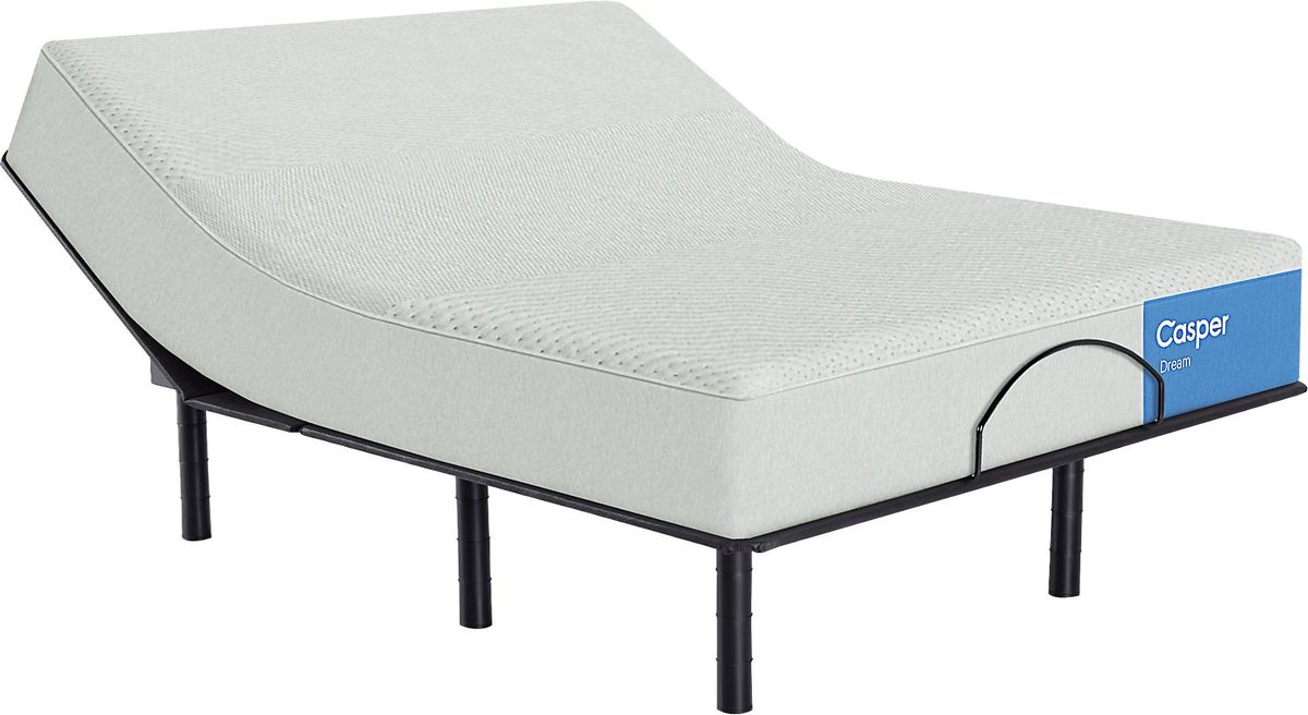 Casper Dream Queen Mattress with Head Up Only Base