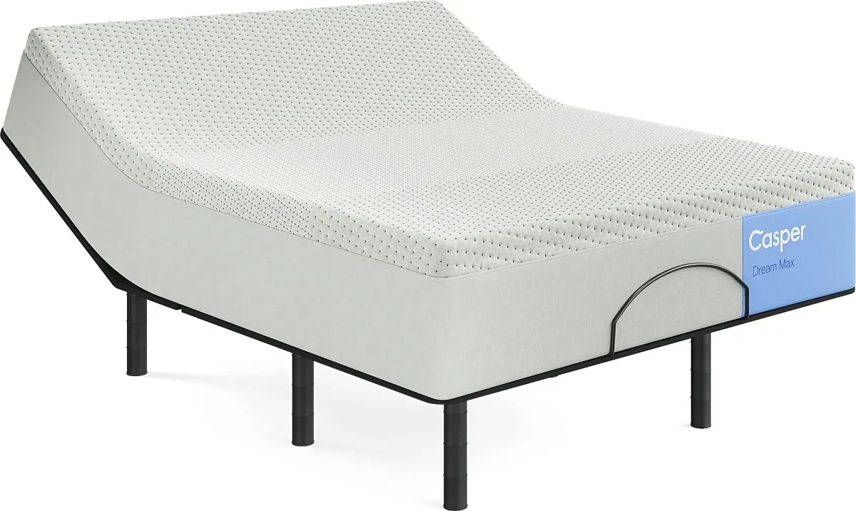 Casper Dream Max Queen Mattress with Head Up Only Base