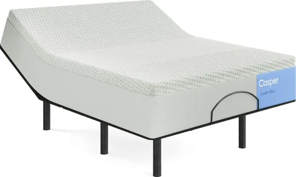 Casper Dream Max Queen Mattress with Head Up Only Base