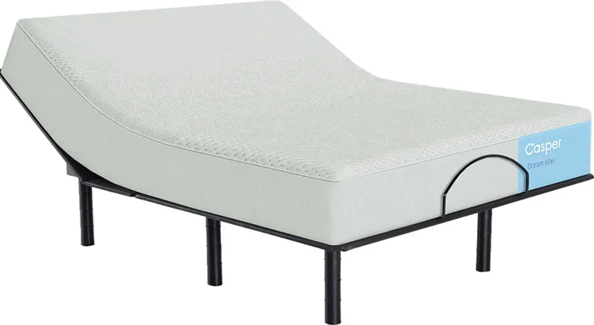 Casper Dream Max Queen Mattress with Head Up Only Base