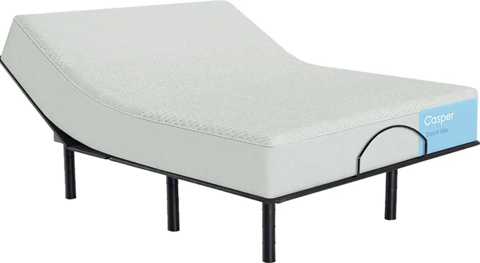 Casper Dream Max Queen Mattress with Head Up Only Base