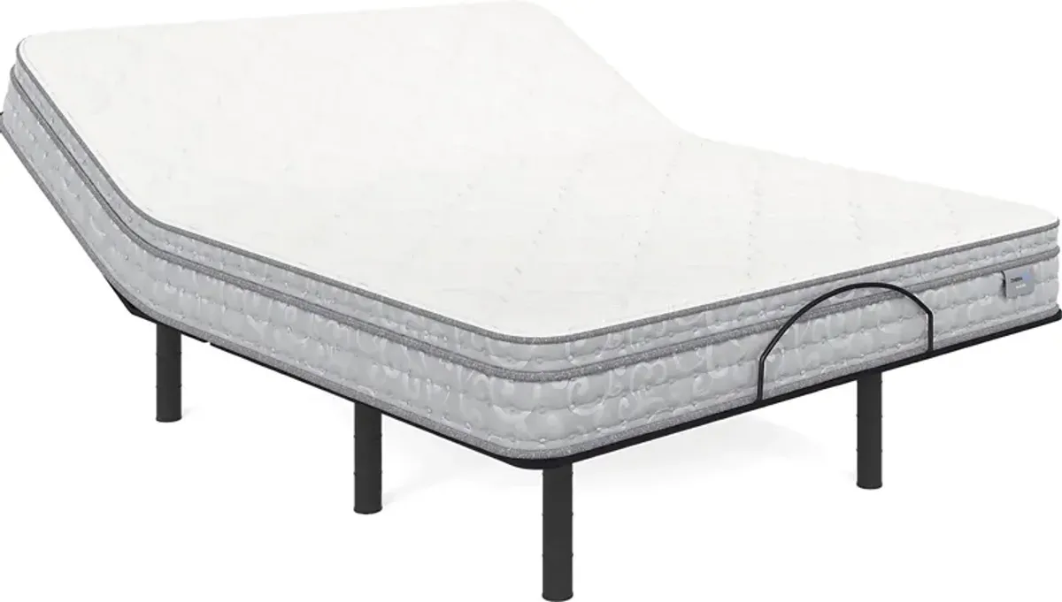 Therapedic Aurora Queen Mattress with Head Up Only Base