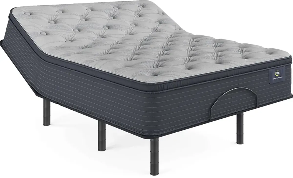 Serta Luxe Edition Adria Coast Queen Mattress with Head Up Only Base