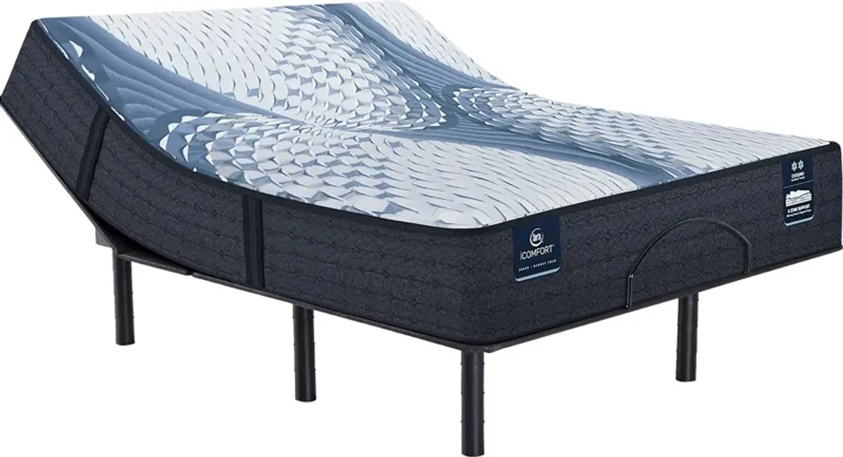 iComfort Aveda Medium Queen Mattress Set with Head Up Only Base