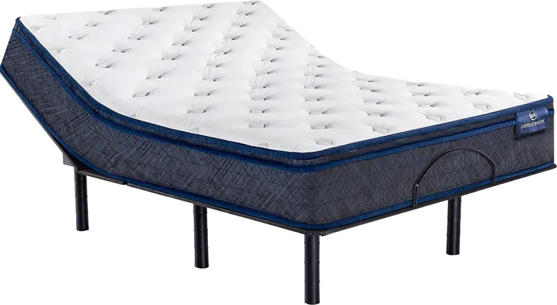 Serta Perfect Sleeper Arial Cove Queen Mattress with Head Up Only Base